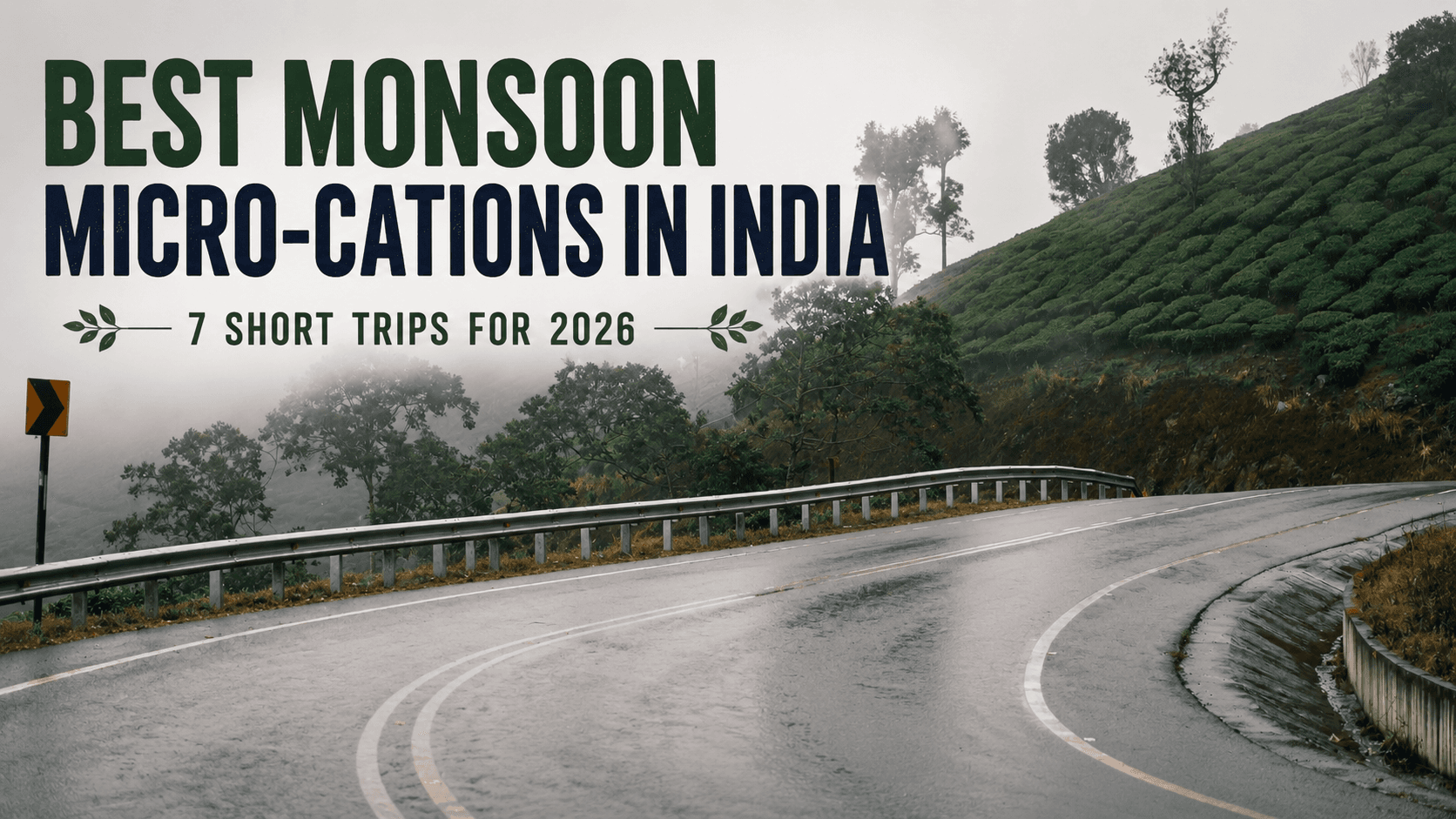 Best monsoon micro-cations in India with green hills, waterfalls and rainy roads
