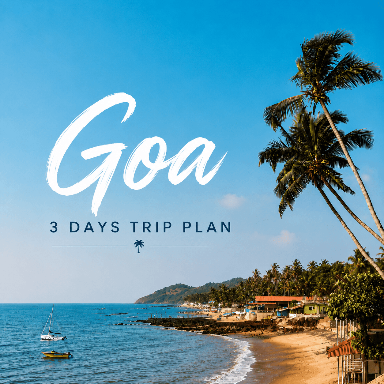 Goa beach at sunset