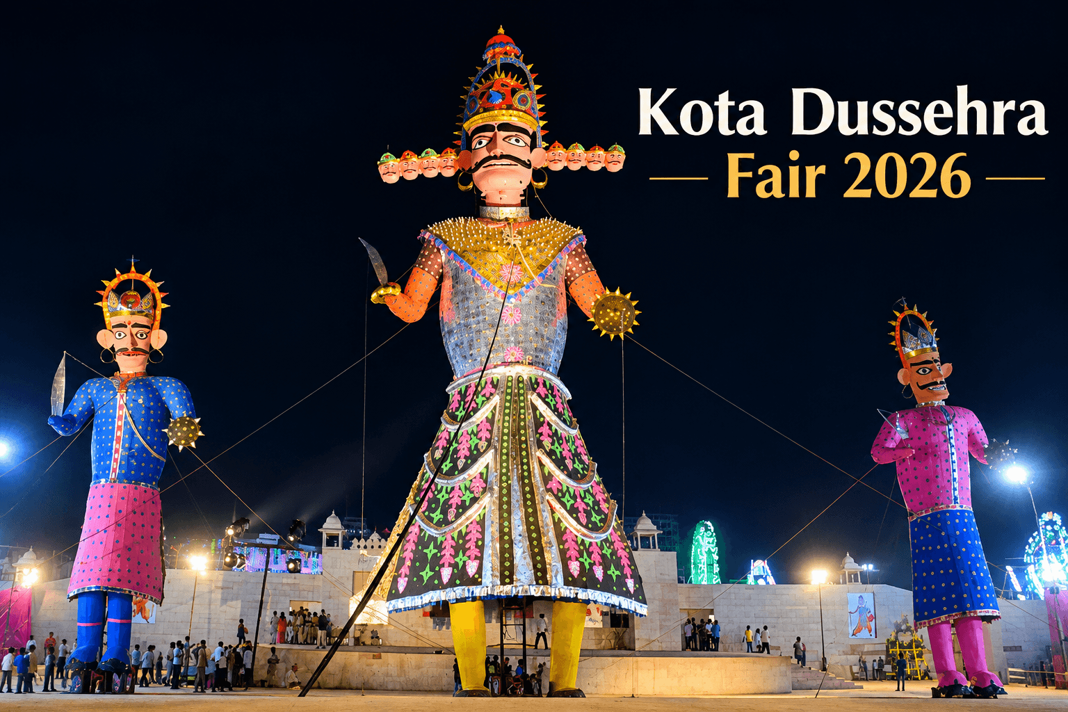 Kota Dussehra Fair in Rajasthan with festive lights and traditional celebrations